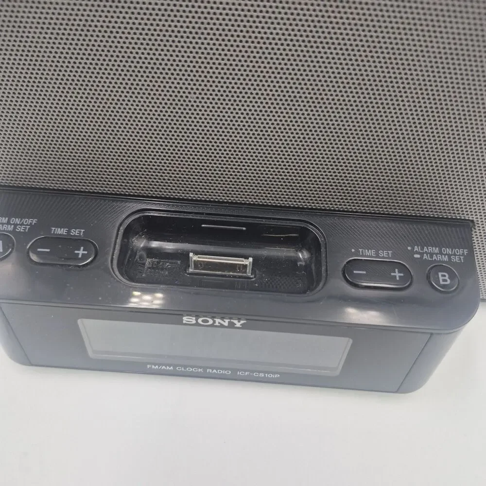 SONY ICF-CS10iP Dream Machine IPOD Dock FM/AM CLOCK RADIO Tested Working